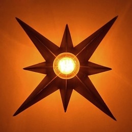 Korte Vijfpuntige Ster Verlichting Gepersonaliseerde Moderne Wandlamp Kinderhuisvestingslampen