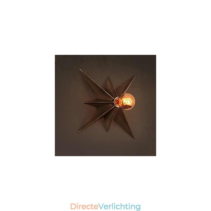 Korte Vijfpuntige Ster Verlichting Gepersonaliseerde Moderne Wandlamp Kinderhuisvestingslampen