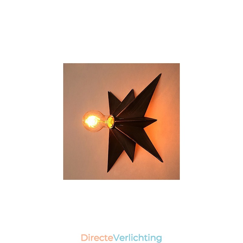 Korte Vijfpuntige Ster Verlichting Gepersonaliseerde Moderne Wandlamp Kinderhuisvestingslampen
