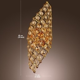 Artistieke Kristallen Wandlamp met 2 Lampen