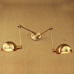 De nieuwe bronzen nostalgische moderne landelijke plattelandsgang woonkamer warme lichte lange arm van ijzeren muur