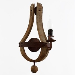 Mini Stijl Wandlampen Rustiek Lodge Hout Bamboe