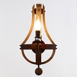 Mini Stijl Wandlampen Rustiek Lodge Hout Bamboe