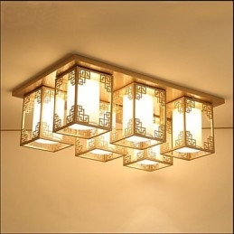 Een Chinese stijl lampen ijzeren plafondverlichting sfeer