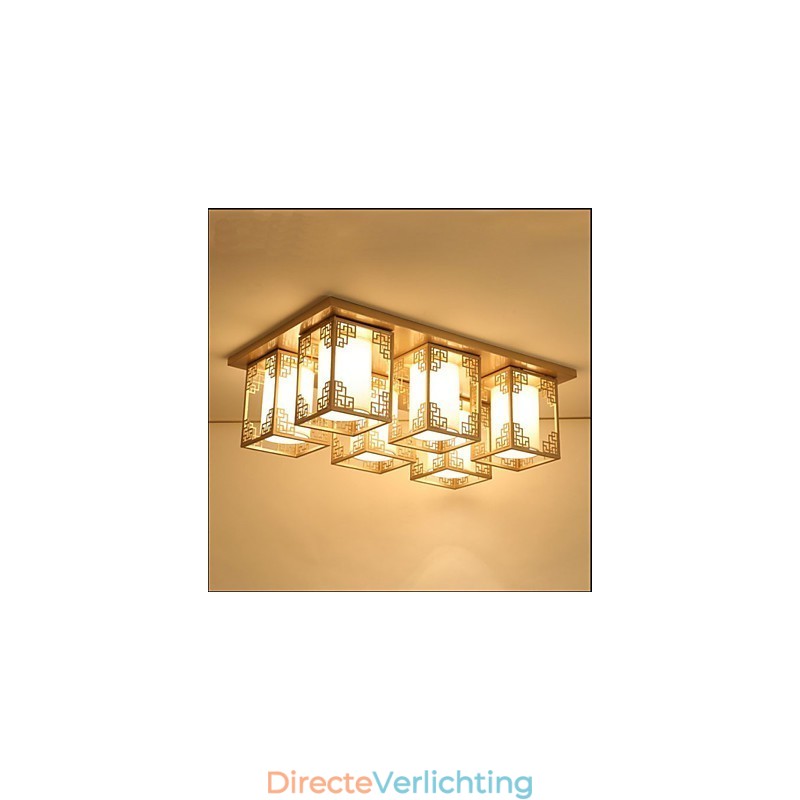 Een Chinese stijl lampen ijzeren plafondverlichting sfeer
