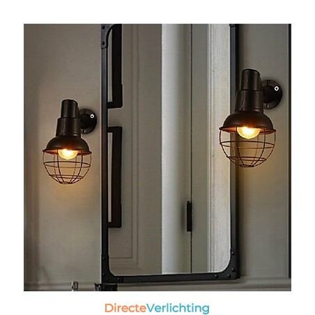 Mini Stijl Wandlampen Rustieke Lodge Metaal