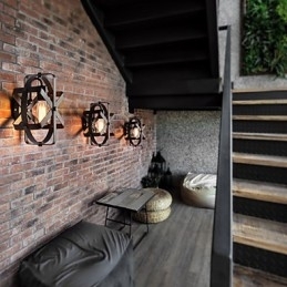 Nieuwe Vintage Stijl Industriële Ronde Wandlamp Balkon Loft Entree Hal Slaapkamer Wandlamp