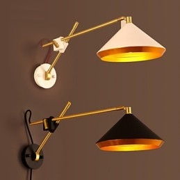 Landelijk Industrieel Wind Herstellend Oude Manieren Smeedijzeren Tuimelschakelaar Gevouwen Wandlamp Verlichting