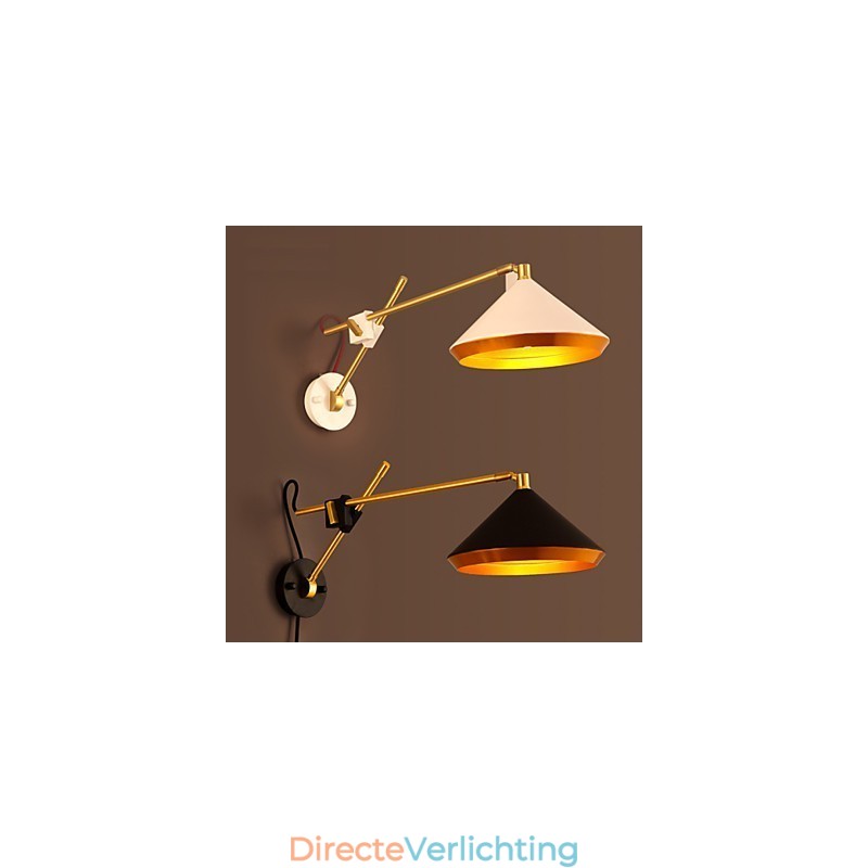 Landelijk Industrieel Wind Herstellend Oude Manieren Smeedijzeren Tuimelschakelaar Gevouwen Wandlamp Verlichting
