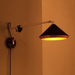 Landelijk Industrieel Wind Herstellend Oude Manieren Smeedijzeren Tuimelschakelaar Gevouwen Wandlamp Verlichting