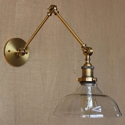 De LOFT Style Designer Lamp Modern Glas Brons Café Decoratieve Wandlamp
