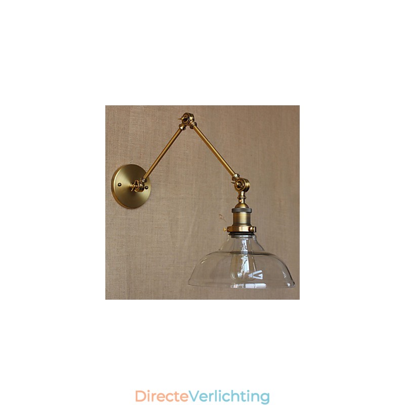 De LOFT Style Designer Lamp Modern Glas Brons Café Decoratieve Wandlamp