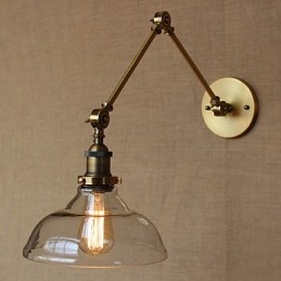 De LOFT Style Designer Lamp Modern Glas Brons Café Decoratieve Wandlamp