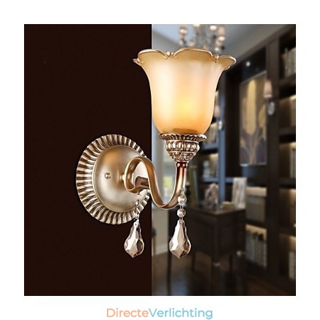 Europa Type Herstel van oude manieren Smeedijzer Slaapkamer Kristalglas Wandlamp Licht Europa Type Herstel van oude manieren Smeedijzer Slaapkamer Kristalglas Wandlamp Licht