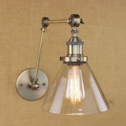 Mediterrane dorpsgroene bronzen kleur complexe decoratieve wandlamp