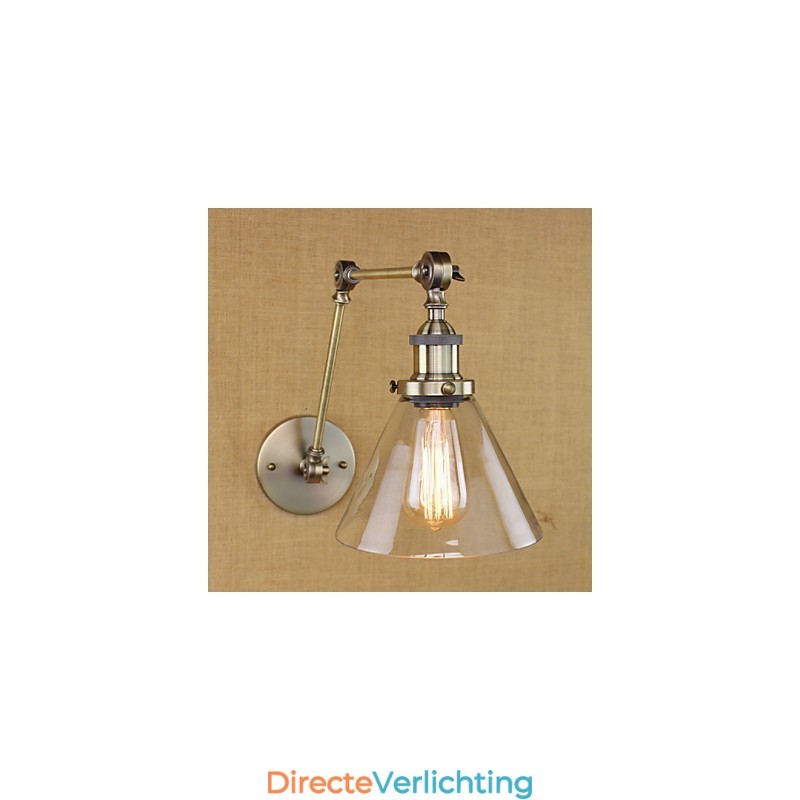 Mediterrane dorpsgroene bronzen kleur complexe decoratieve wandlamp