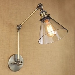 Mediterrane dorpsgroene bronzen kleur complexe decoratieve wandlamp