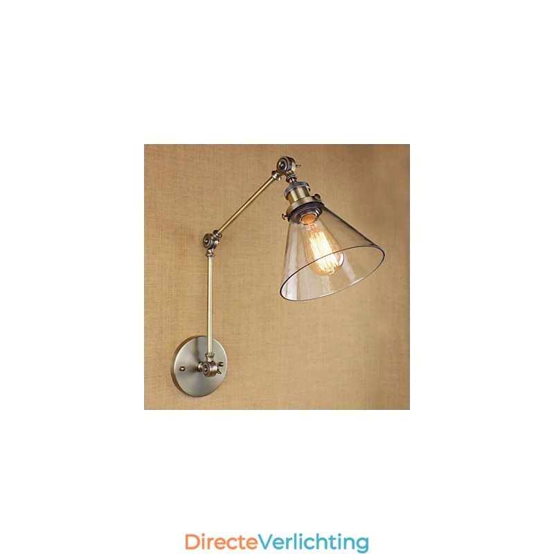 Mediterrane dorpsgroene bronzen kleur complexe decoratieve wandlamp