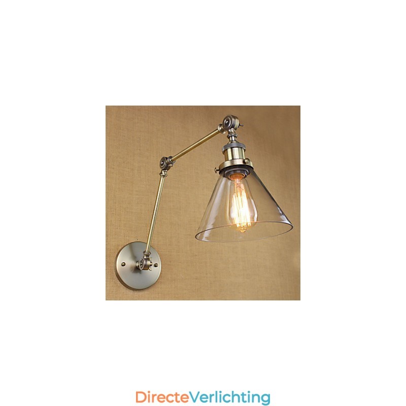Mediterrane dorpsgroene bronzen kleur complexe decoratieve wandlamp