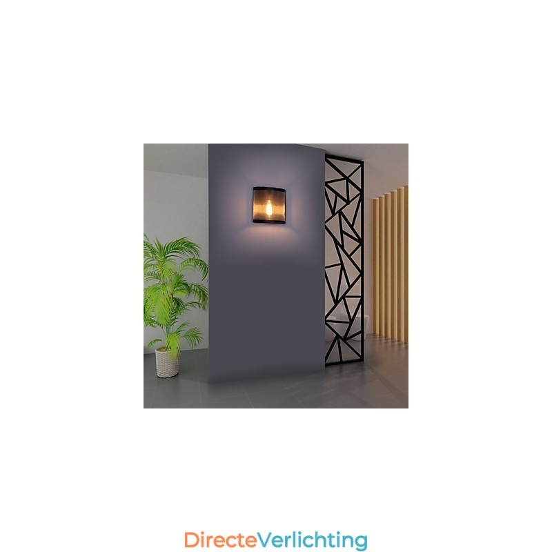 Vintage Stijl Eenvoud stalen gaas en metalen wandlamp Woonkamer Hal Zolder Garage Kelder Wandlamp