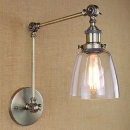 Retro Vintage Exclusieve Hotel Lobby Slaapkamer Nachtkastje RACK Antieke Bronzen Decoratieve Wandlamp