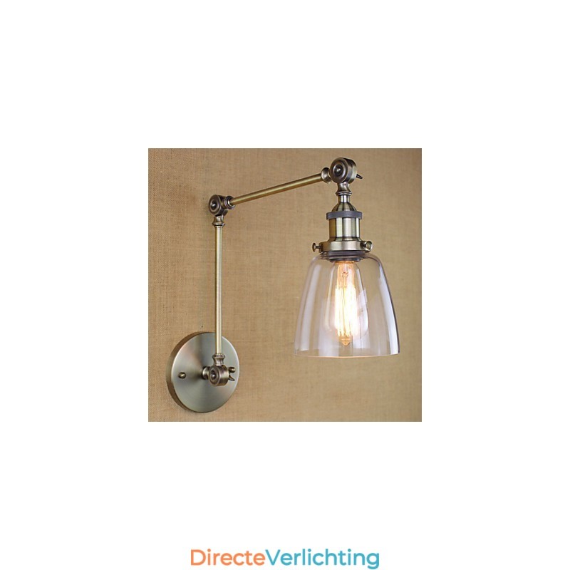 Retro Vintage Exclusieve Hotel Lobby Slaapkamer Nachtkastje RACK Antieke Bronzen Decoratieve Wandlamp