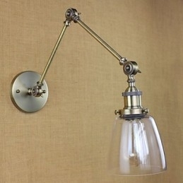 Retro Vintage Exclusieve Hotel Lobby Slaapkamer Nachtkastje RACK Antieke Bronzen Decoratieve Wandlamp