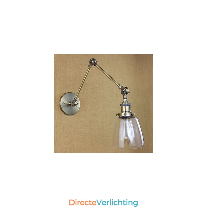 Retro Vintage Exclusieve Hotel Lobby Slaapkamer Nachtkastje RACK Antieke Bronzen Decoratieve Wandlamp