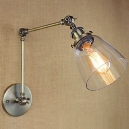 Retro Vintage Exclusieve Hotel Lobby Slaapkamer Nachtkastje RACK Antieke Bronzen Decoratieve Wandlamp