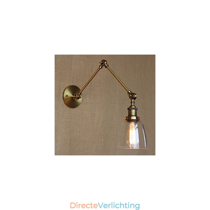 Retro Vintage Exclusieve Hotel Lobby Slaapkamer Nachtkastje RACK Antieke Bronzen Decoratieve Wandlamp