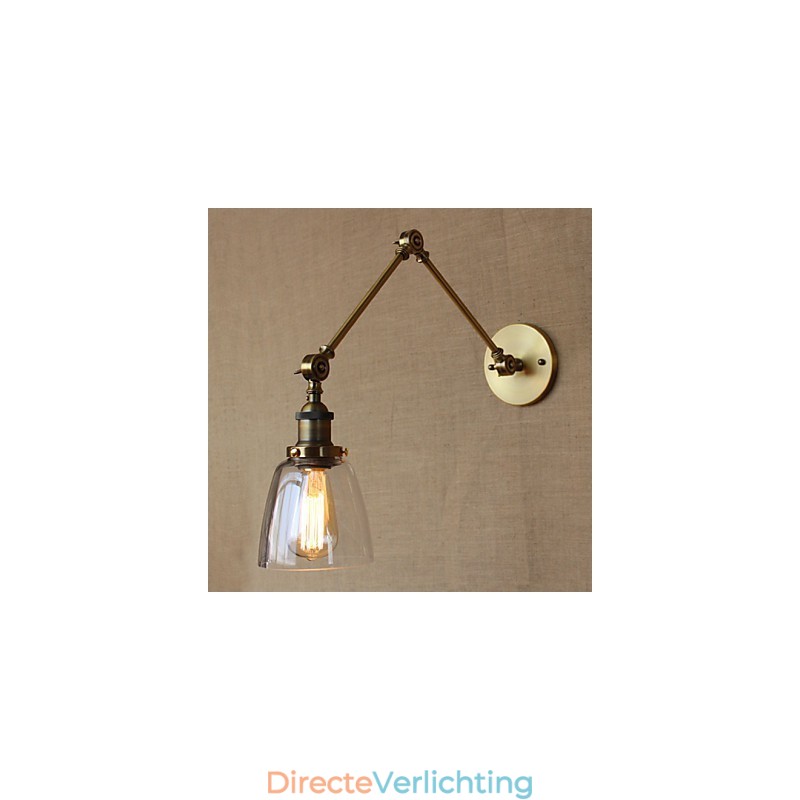 Retro Vintage Exclusieve Hotel Lobby Slaapkamer Nachtkastje RACK Antieke Bronzen Decoratieve Wandlamp
