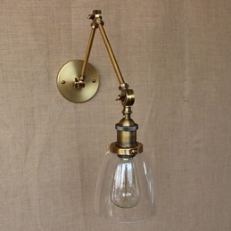 Retro Vintage Exclusieve Hotel Lobby Slaapkamer Nachtkastje RACK Antieke Bronzen Decoratieve Wandlamp