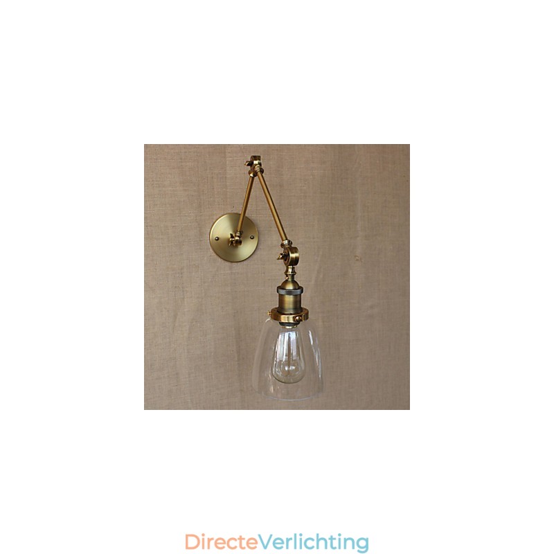 Retro Vintage Exclusieve Hotel Lobby Slaapkamer Nachtkastje RACK Antieke Bronzen Decoratieve Wandlamp