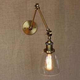 Retro Vintage Exclusieve Hotel Lobby Slaapkamer Nachtkastje RACK Antieke Bronzen Decoratieve Wandlamp