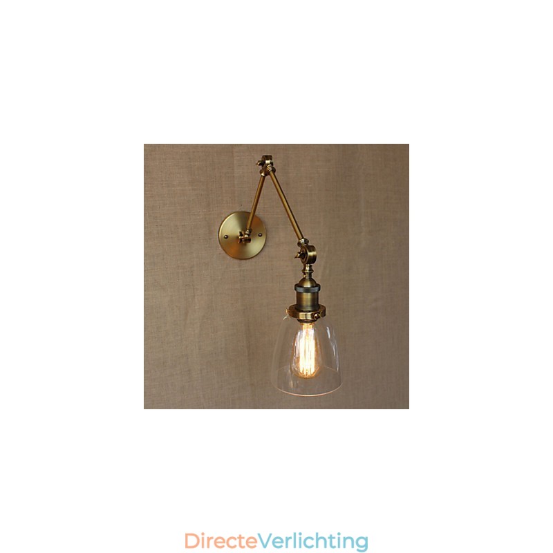 Retro Vintage Exclusieve Hotel Lobby Slaapkamer Nachtkastje RACK Antieke Bronzen Decoratieve Wandlamp