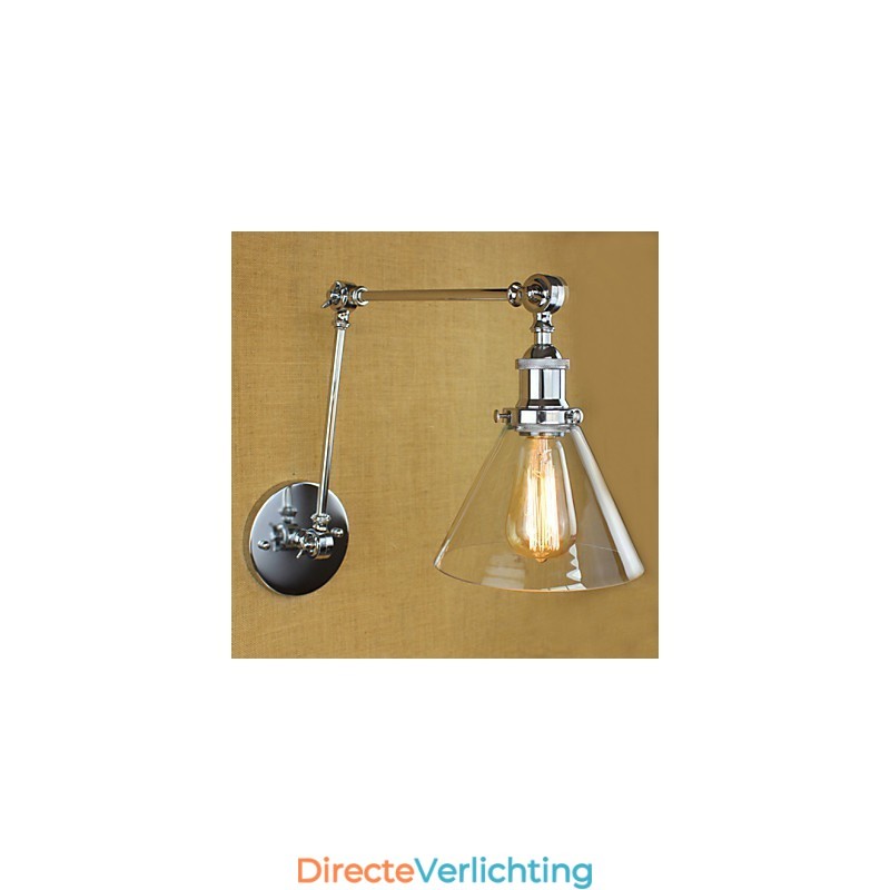 Zilveren mediterrane dorpscomplex decoratieve wandlamp
