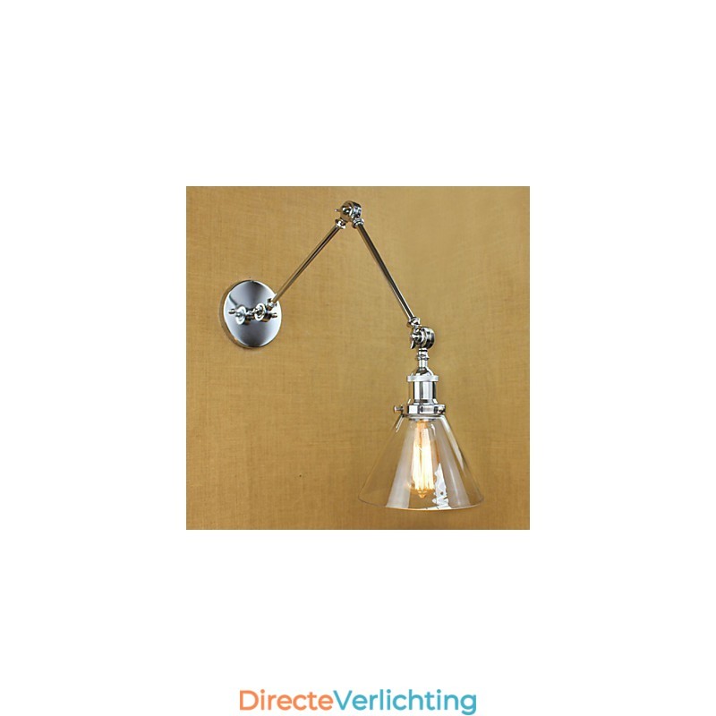 Zilveren mediterrane dorpscomplex decoratieve wandlamp
