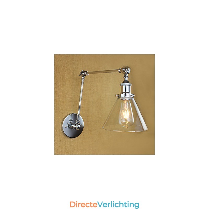 Zilveren mediterrane dorpscomplex decoratieve wandlamp