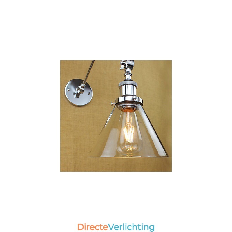 Zilveren mediterrane dorpscomplex decoratieve wandlamp