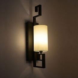 Moderne Amerikaanse Stijl Antieke Lamp Woonkamer Slaapkamer Hotelkamers Witte Stoffen Wandlamp