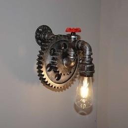 Creatieve ijzeren bar restaurant bar gangpad wandlamp wandlamp loft industriële uitrusting persoonlijkheid om de oude waterleidingen te doen