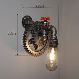 Creatieve ijzeren bar restaurant bar gangpad wandlamp wandlamp loft industriële uitrusting persoonlijkheid om de oude waterleidingen te doen
