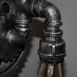 Creatieve ijzeren bar restaurant bar gangpad wandlamp wandlamp loft industriële uitrusting persoonlijkheid om de oude waterleidingen te doen
