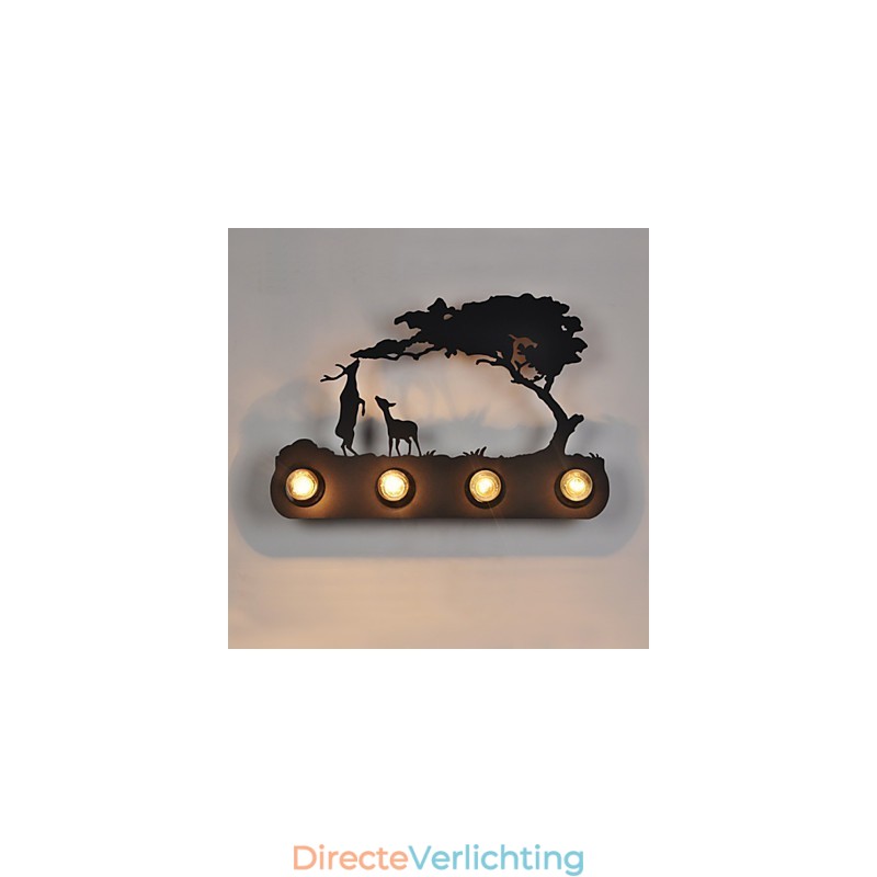 4 lampen Amerikaanse dorp pastorale LOFT stijl slaapkamer gangpad ijzer retro wandlampen