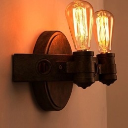 Amerikaanse creatieve restauratie van oude manieren smeedijzeren volle maan kapmessen wandlamp lichten