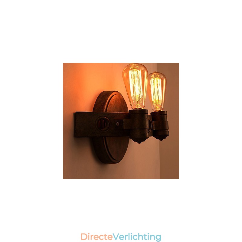 Amerikaanse creatieve restauratie van oude manieren smeedijzeren volle maan kapmessen wandlamp lichten