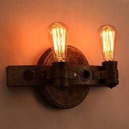 Amerikaanse creatieve restauratie van oude manieren smeedijzeren volle maan kapmessen wandlamp lichten