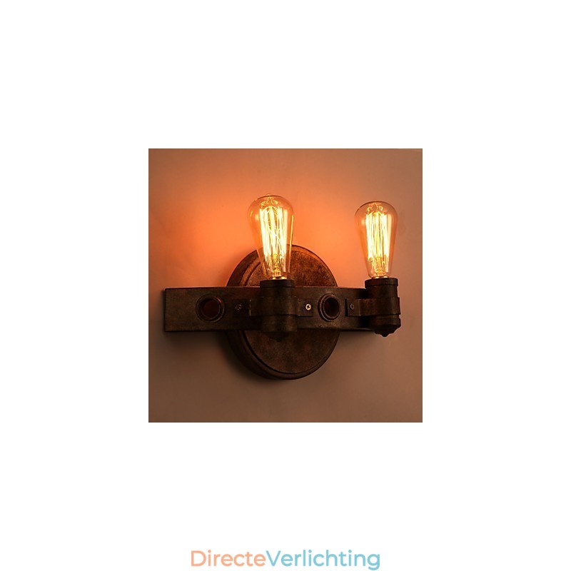 Amerikaanse creatieve restauratie van oude manieren smeedijzeren volle maan kapmessen wandlamp lichten