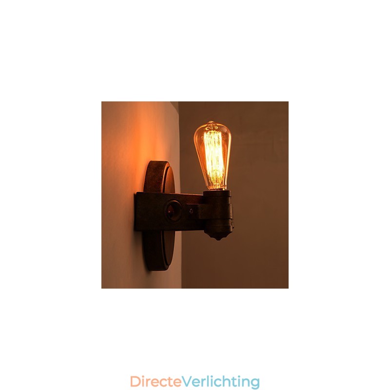 Amerikaanse creatieve restauratie van oude manieren smeedijzeren volle maan kapmessen wandlamp lichten