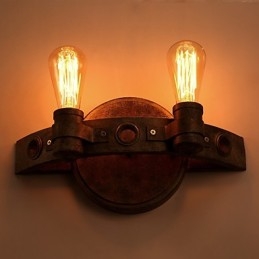 Amerikaanse creatieve restauratie van oude manieren smeedijzeren volle maan kapmessen wandlamp lichten